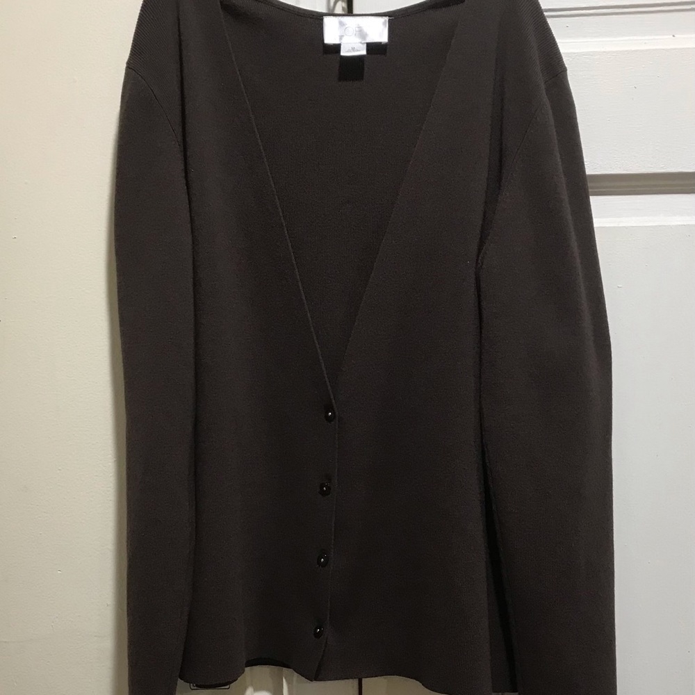 LOFT brown cardigan sweater size Medium.